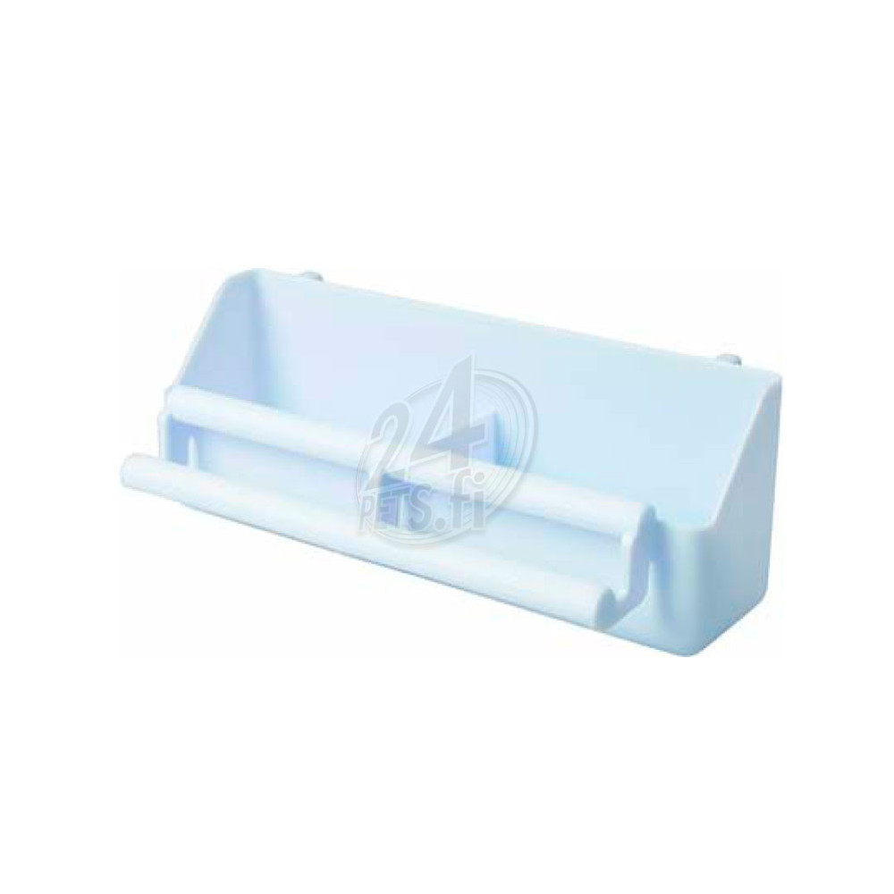 Aviary food cup with perch White