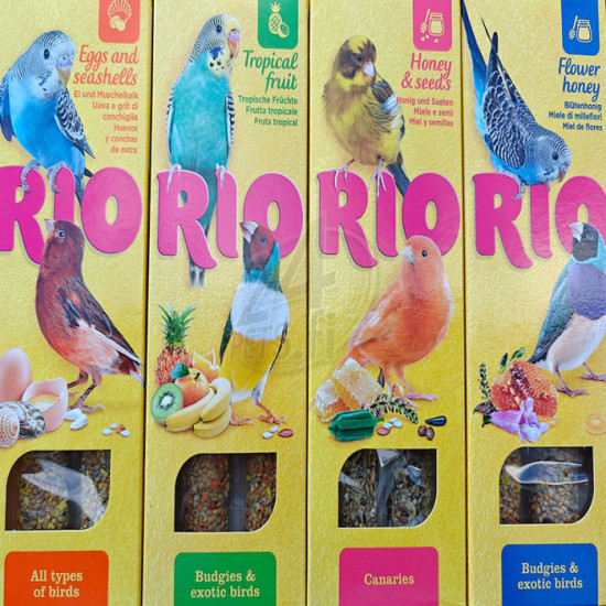 Rio Sticks Setti Pienille linnuille 4x80g