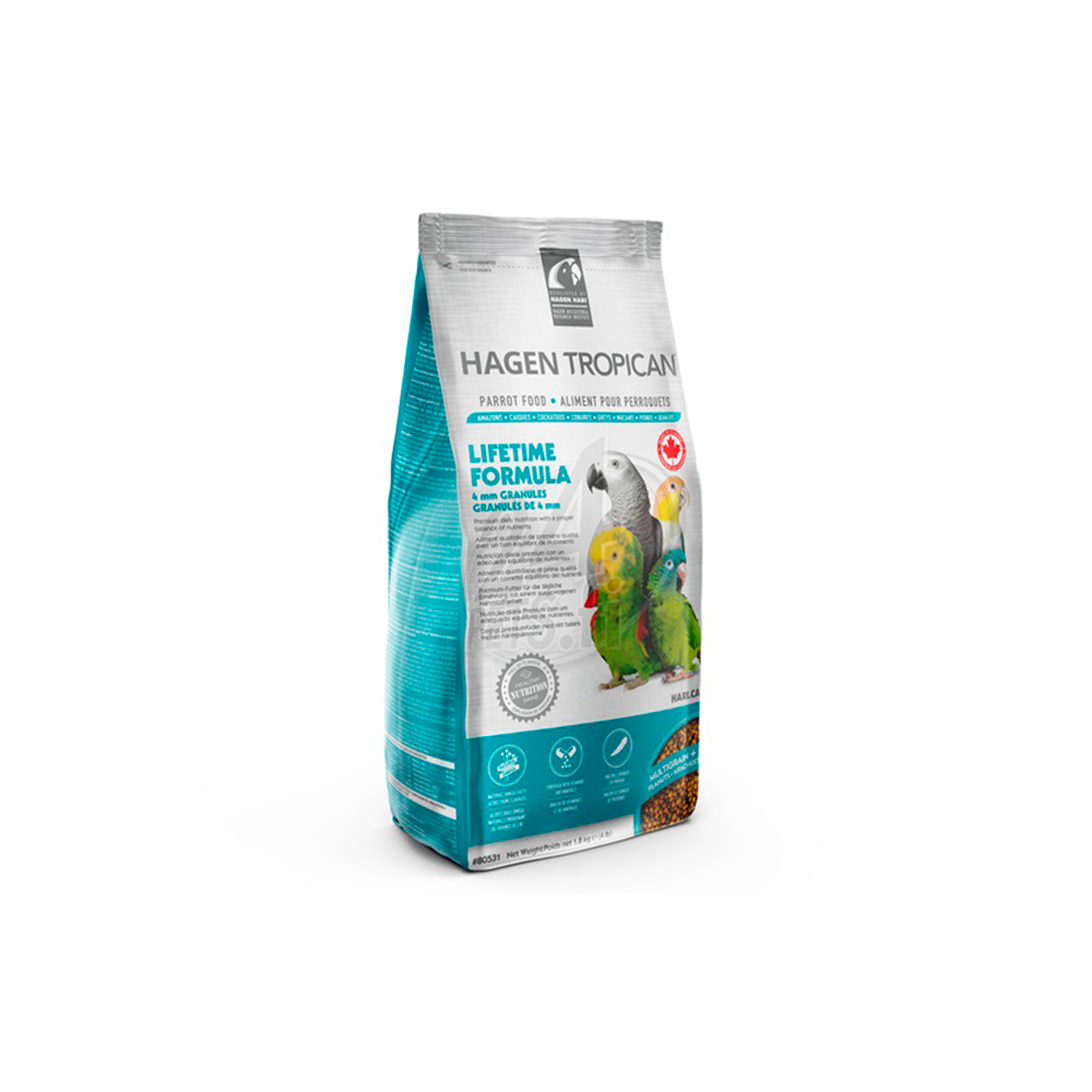 Hagen Tropican Lifetime Formula Granules for Parrots 1,8 kg