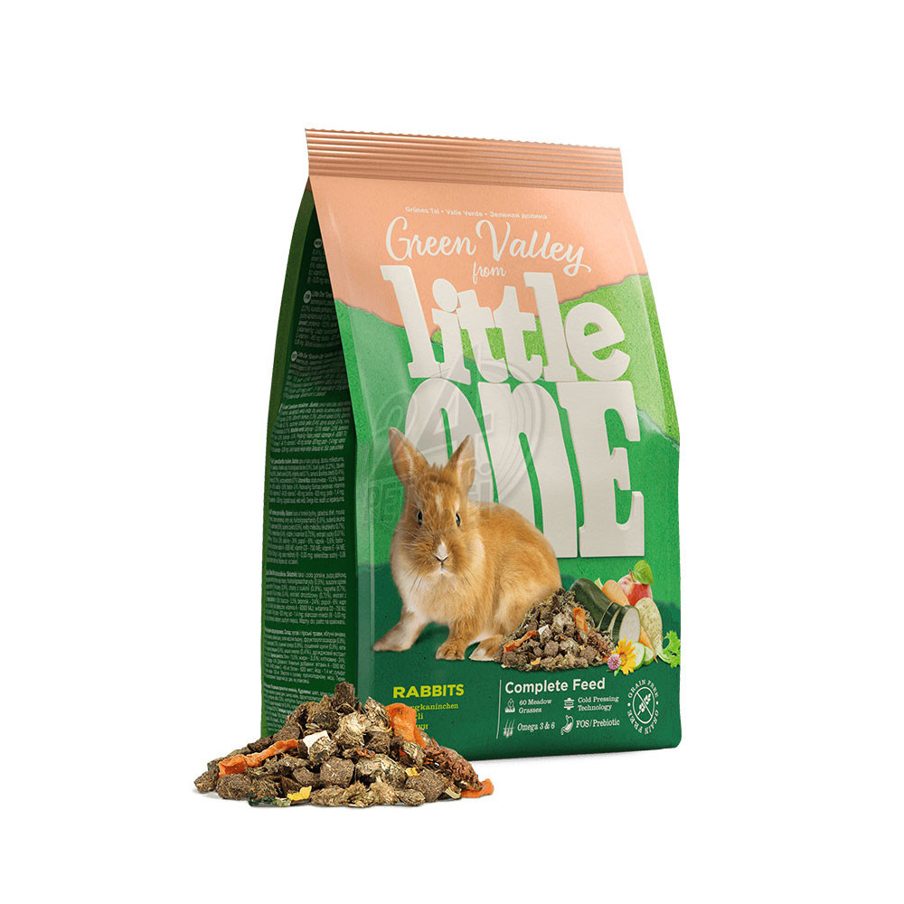 LittleOne Green Walley Kuituruoka Kaneille 750g Plus Niitty-yrttiherkku