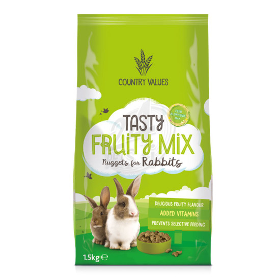 Country Values Fruity Mix Nuggets for Rabbits  1,5 kg