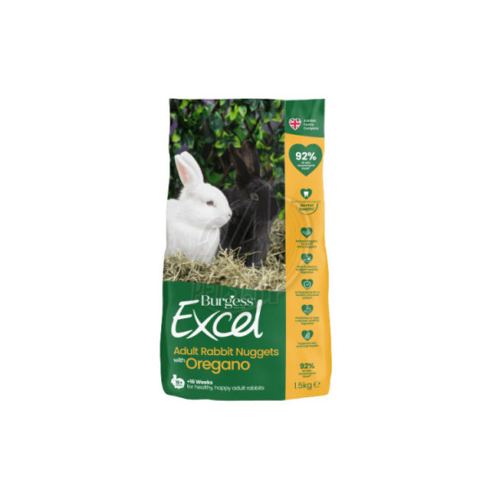 Burgess Excel Adult Rabbit Nuggets with Oregano 1,5 kg