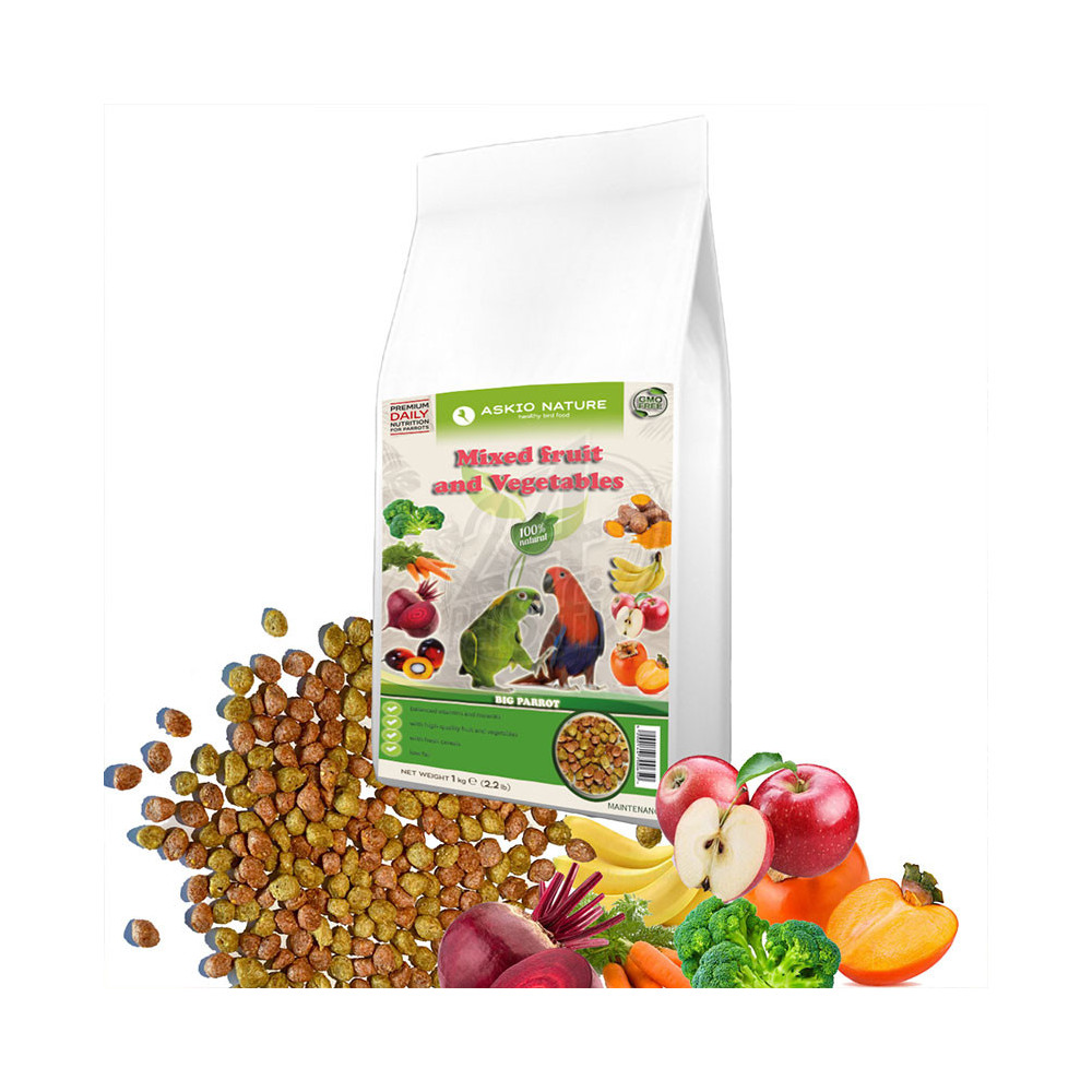 Askio Nature Mixed Fruit and Vegetables Big Parrot 3 kg