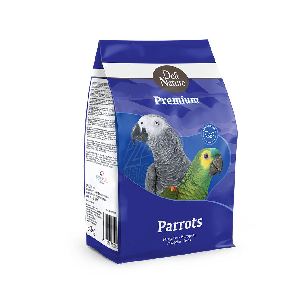 Deli Nature Premium Parrots With Fruit 3 kg Plus  Extra 10%