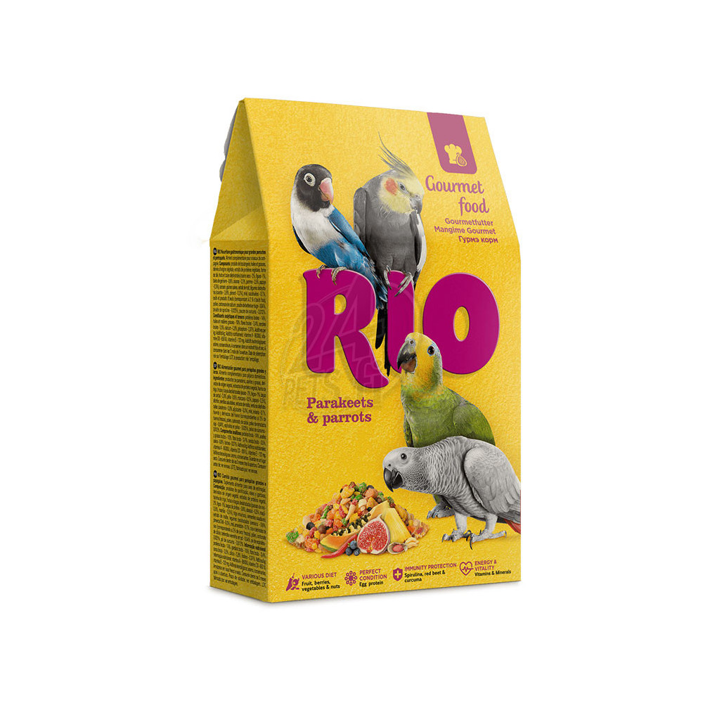 Rio Gourmet Ruoka Papukaijoille 250g