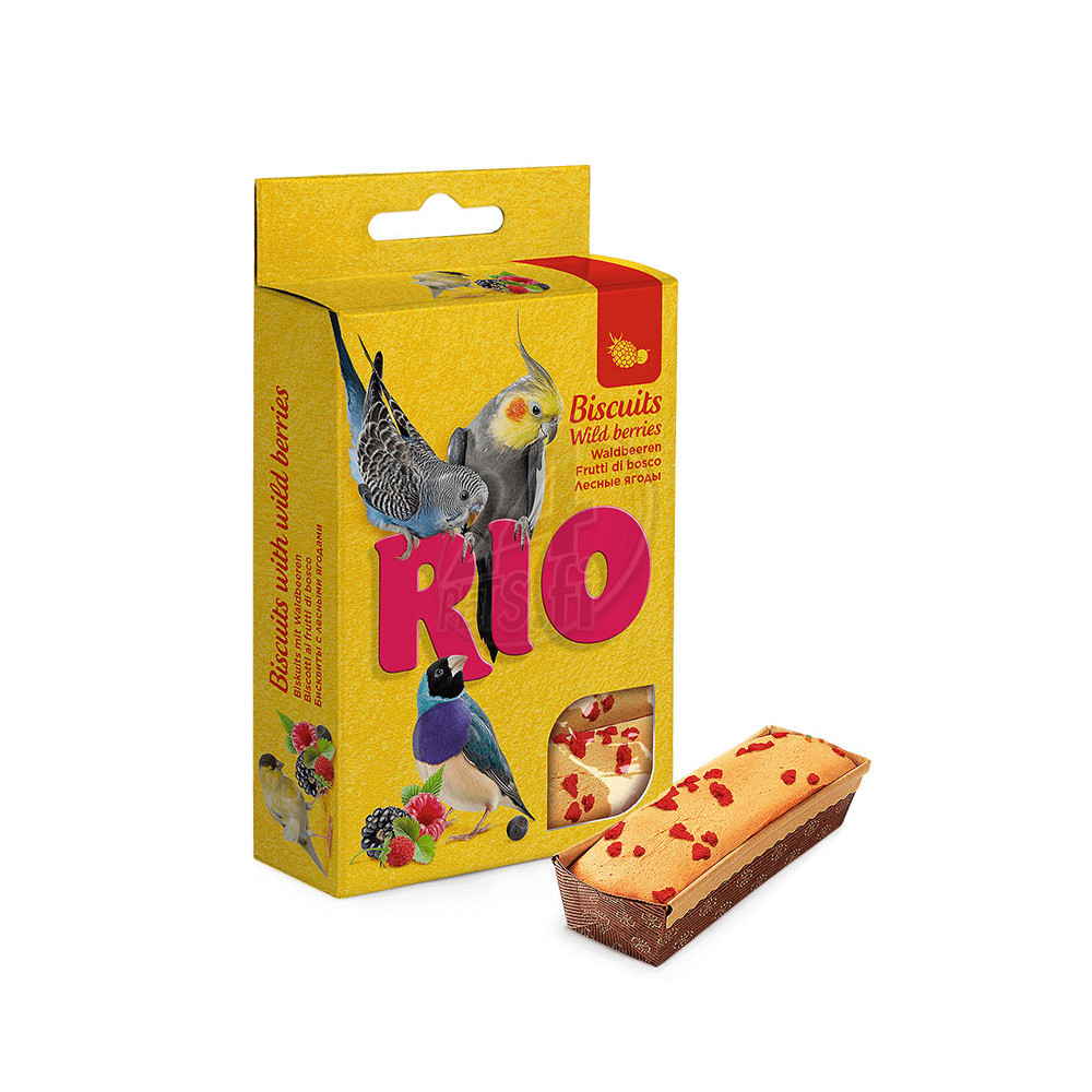 Rio Biscuits with wild berries for all types of birds 7g