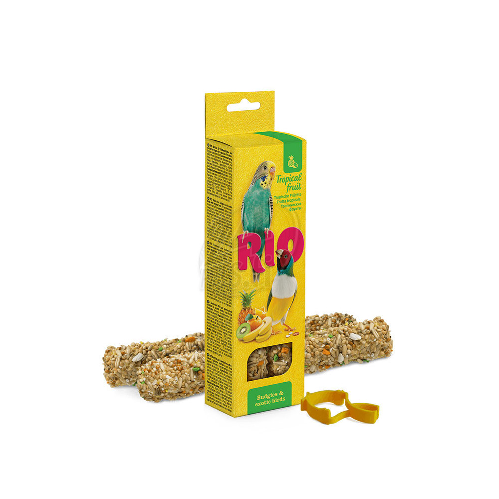 Rio Sticks for budgies and exotic birds with Tropical Fruit 2x40g