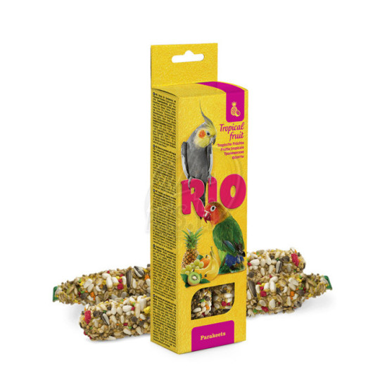 Rio Sticks Trooppiset Hedelmät Neitokakaduille ja Kaijasille 2x75g