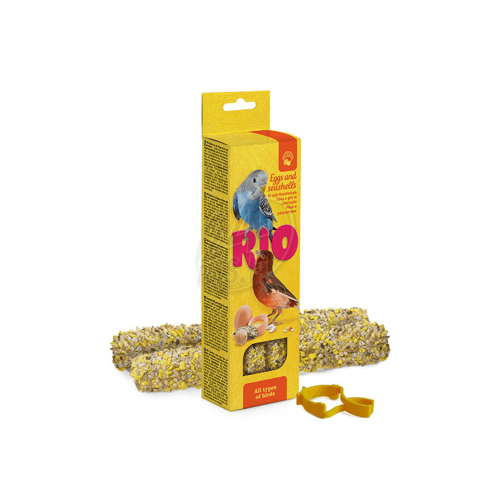 Rio Sticks for all types of birds with eggs and seashells 2x40g