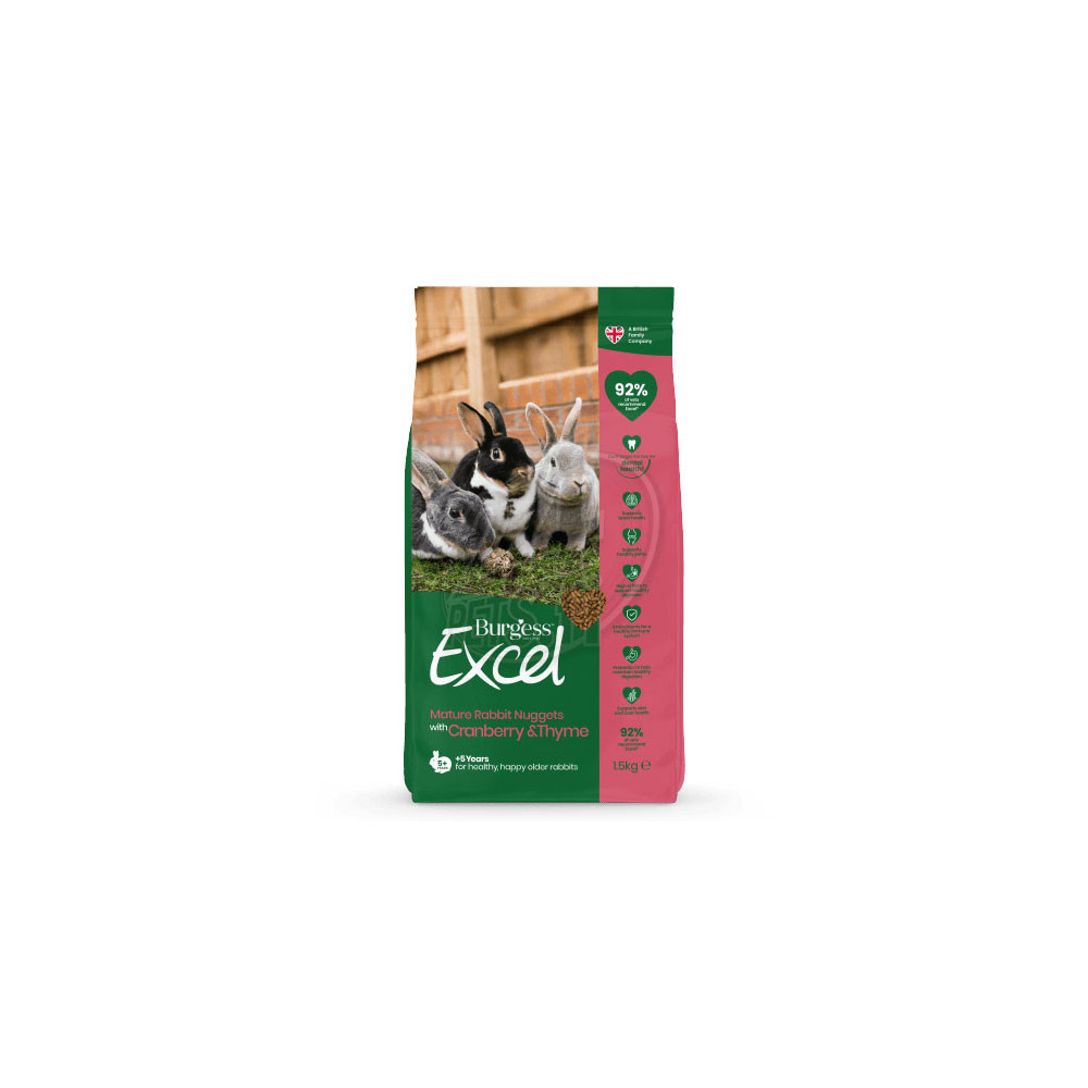 Burgess Excel Rabbit Mature with Cranberry and Thyme 1,5 kg