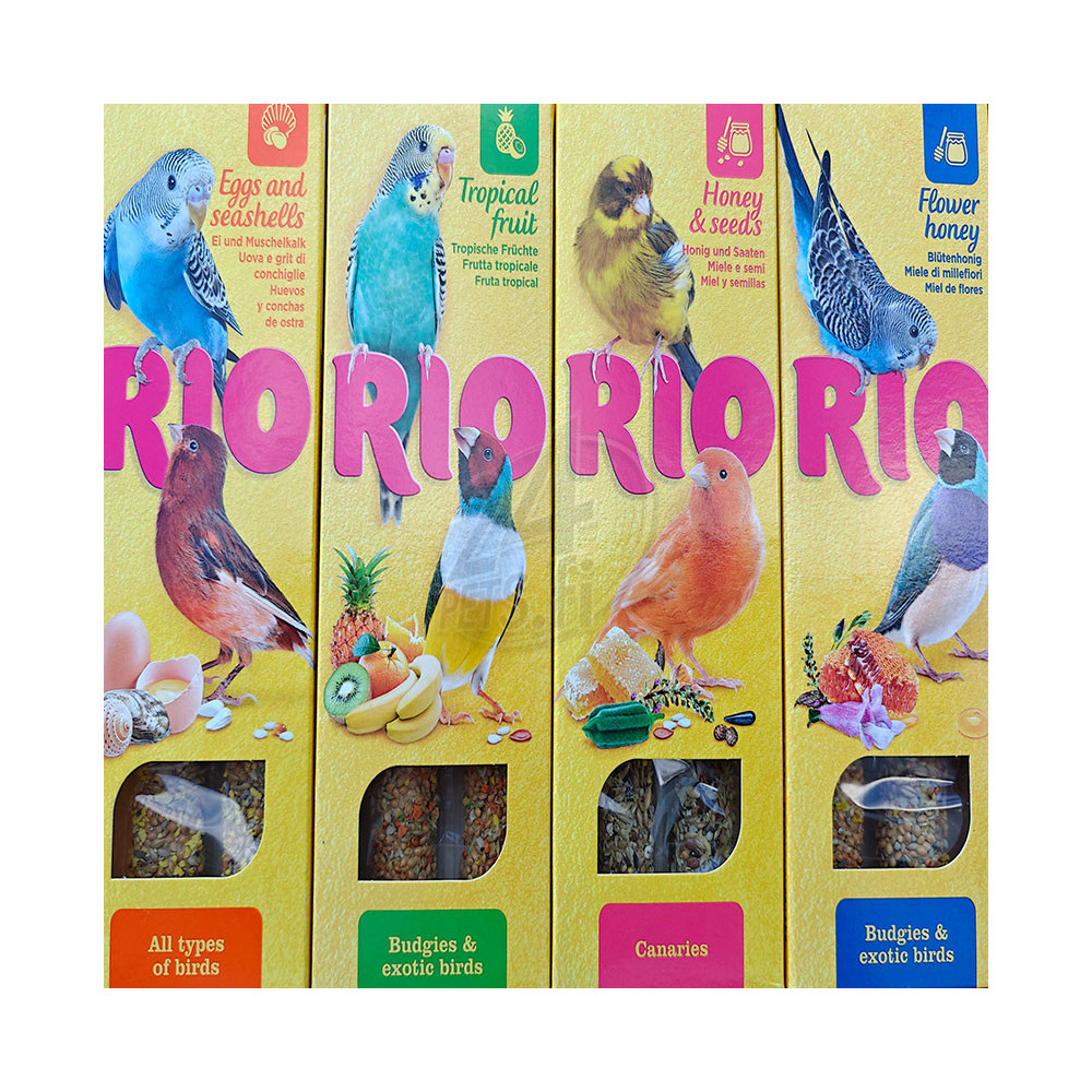 Rio Sticks Setti Pienille linnuille 4x80g