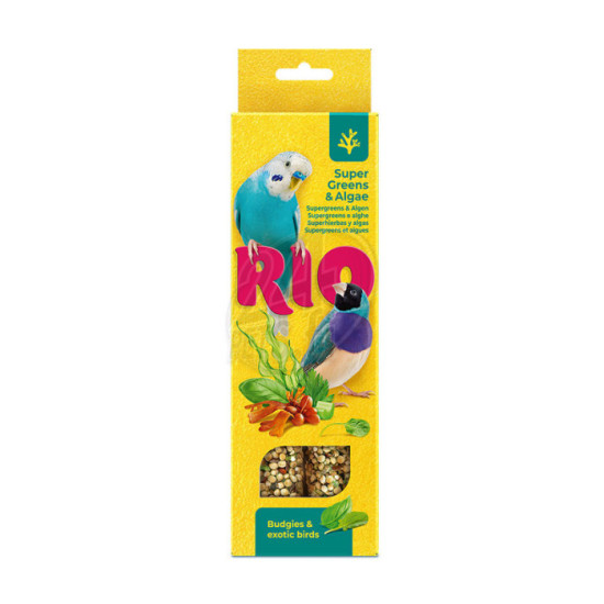 Rio Sticks Sticks Supergreens and algae for Budgies and Exotic Birds 2x40 g