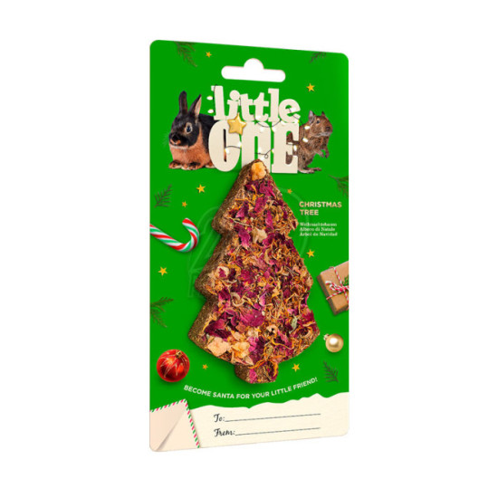 Little One Christmas tree treat-toy for rabbits and rodents 65g