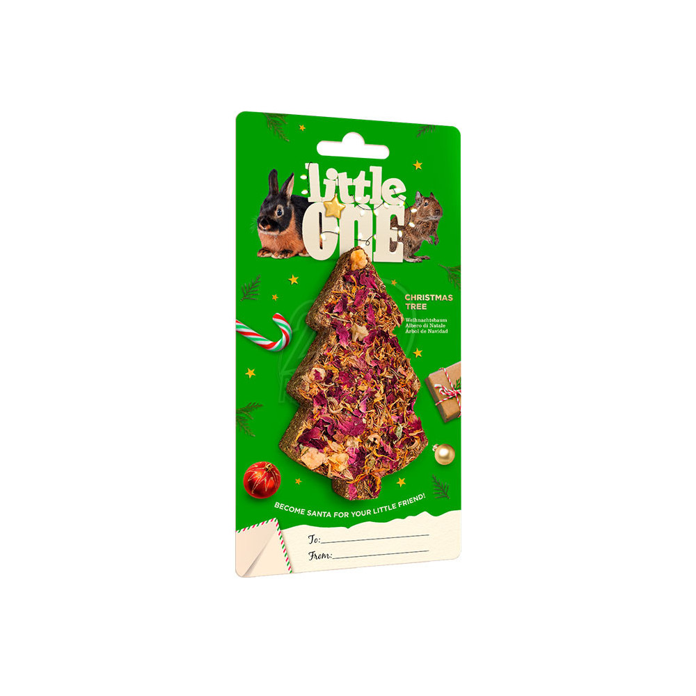 Little One Christmas tree treat-toy for rabbits and rodents 65g
