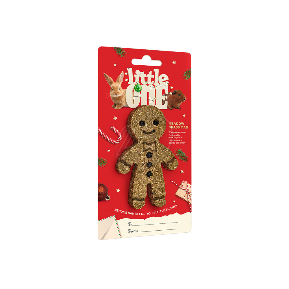 Little One Meadow grass man Christmas treat-toy for rabbits and rodents 55g