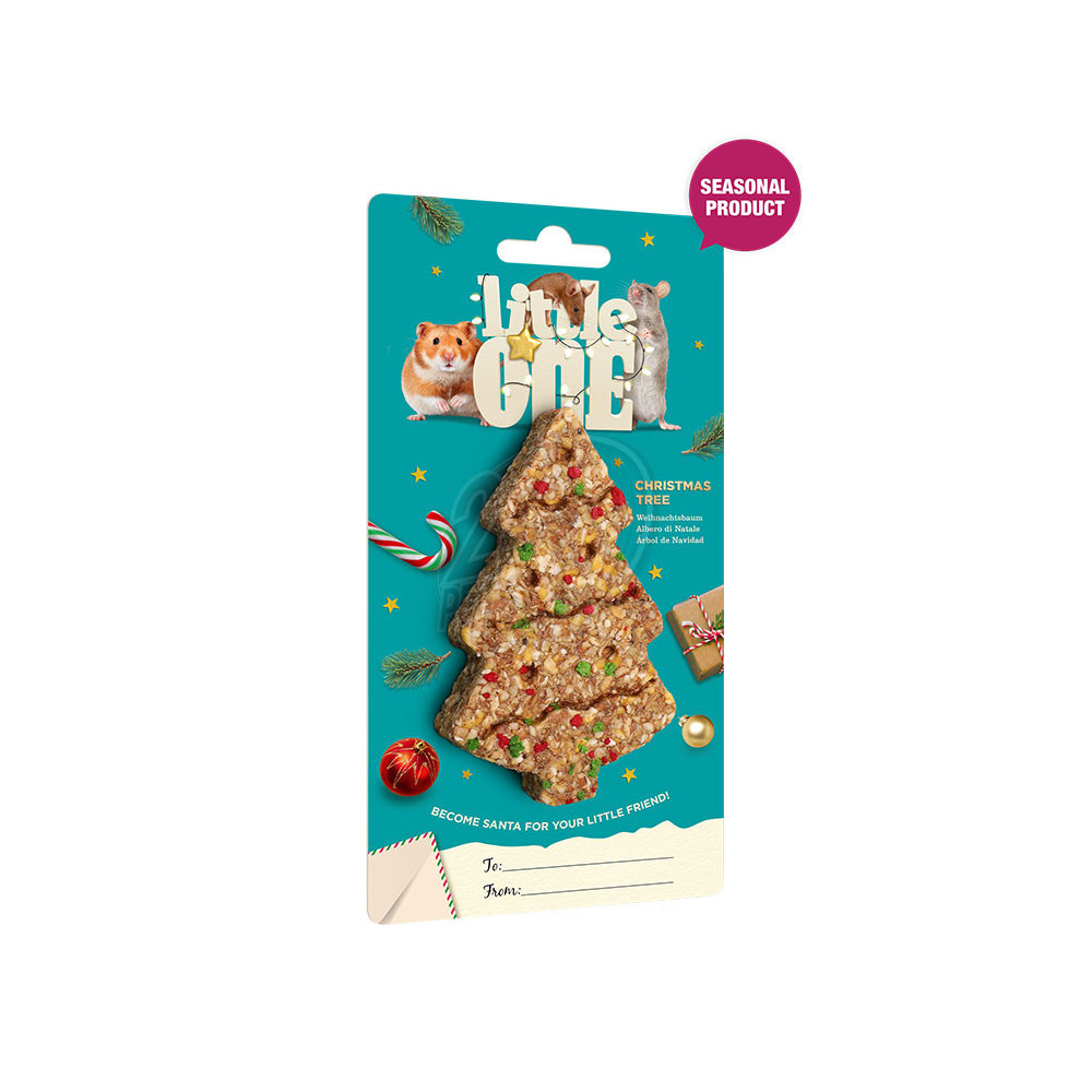Little One Christmas tree treat-toy for hamsters, rats, mice and gerbils 45g