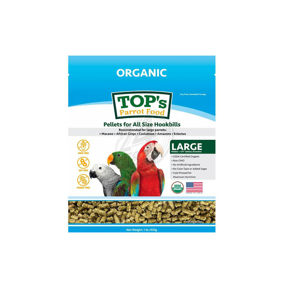TOPs Organic Parrot Pellets 1,81 kg