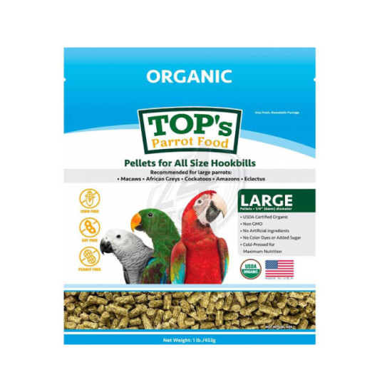 TOPs Organic Pellets for Parrots 453g