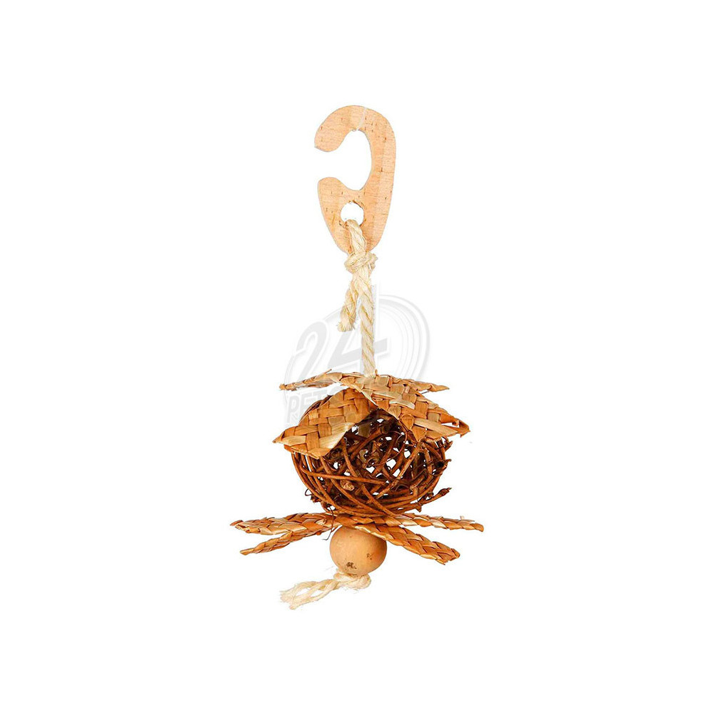 Wicker Ball with Sisal Rope